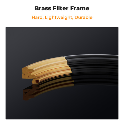 Filtro Nd 2-32 + Cpl Nano X Pro Brass Frame 82mm K&f Concept