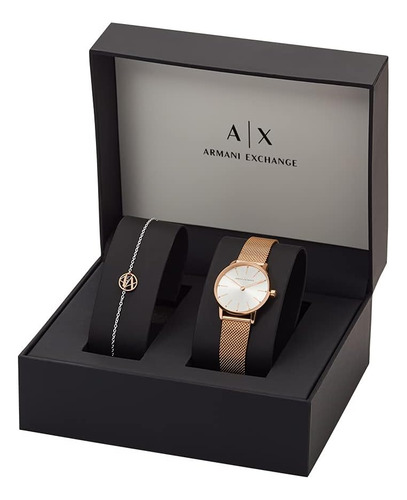 Reloj Pulsera Mujer Ax Armani Exchange Ax7121 Oro Rosado