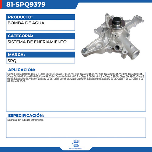 Bomba De Agua Chrysler Crossfire 2005-2006 V6 3.2