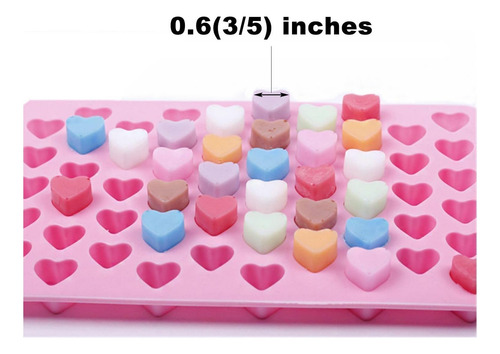 Mini Cubo De Silicona En Forma De Corazón En Forma De Corazó