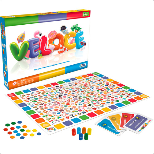 Jogo Veloce Tabuleiro Infantil Familia Mesa Encontrar Figura
