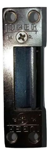 Cerradura Eléctrica Mini Luber 500 Pestillo 12v Puerta Plateado