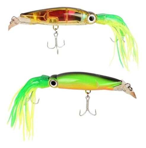 2pcs Calamar Plantilla Cebos Gancho Atún Marlin Trolling