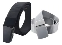 Comprar Kit 2 Cintos Sport Tático Nylon Cu002F Elástico 1 Cinza  1 Preto