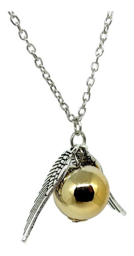 Collar Snitch Dorada Harry Potter Quidditch Hombre Mujer