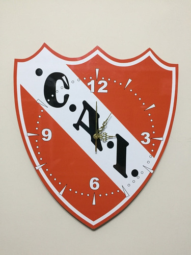 Escudo Reloj Pared Independiente Cai Diablos Rojos Fibrofáci