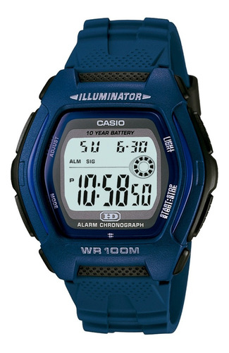 Relógio Casio Masculino Digital Azul Quadrado Hdd-600c-2avdf