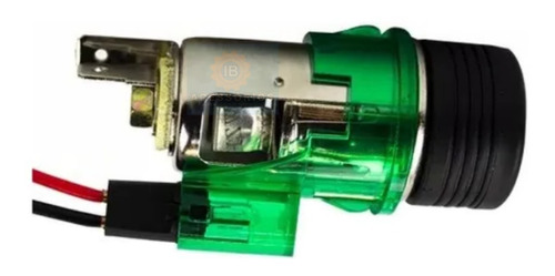 Acendedor De Cigarro Automotivo 12 Volts Led Verde Universal