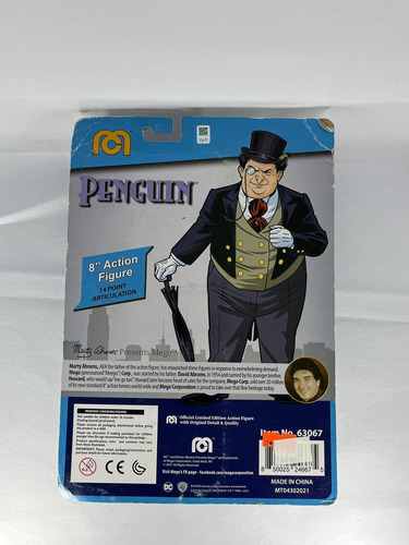 Mego Heroes Dc Comics Pingüino 20 Cm Articulado (Usado)