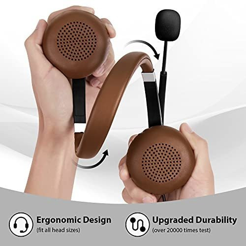 Auriculares Usb Con Micrófono Cancelación De Ruido Y