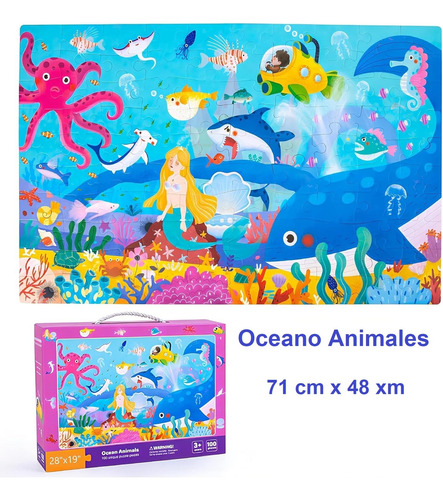 Rompecabezas Puzzles Animal Océano Espacio Juego Didáctico