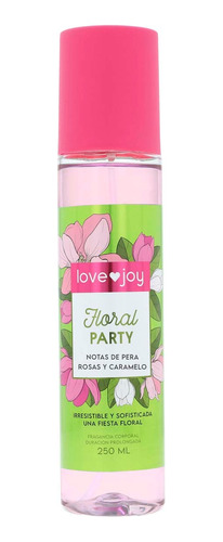 Body Mist Fragancia Floral Party Love Joy By Bioscents 250ml