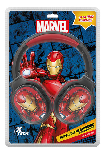 Audifonos Diadema Xtech Edicion Iron Man Bluetooth Microfono