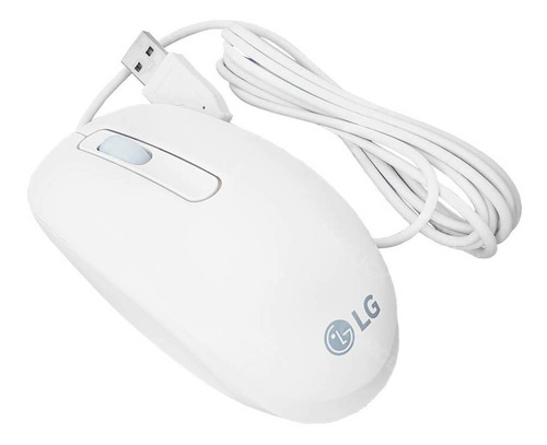 Mouse C Fio Usb LG Sm-9023 Afw72969001 22v280 24v360 24v570 Cor Branco