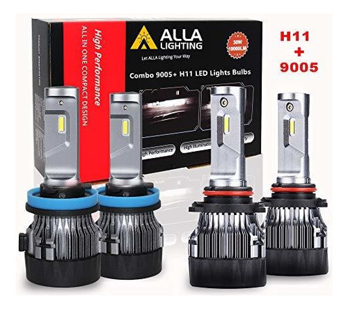 Alla Lighting S Hcr H11 Low Beam Hb3 9005 Bombillas Led...