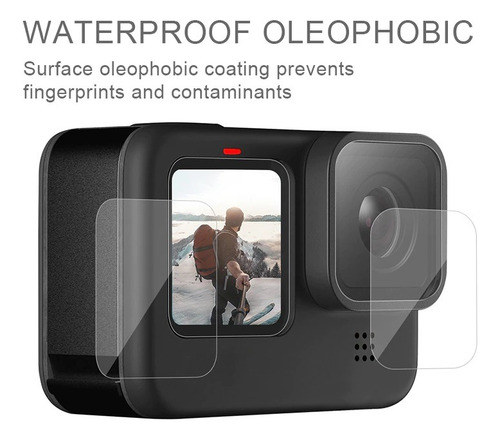 Kit 03 Micas De Vidrio Templado Protector Para Gopro Hero 9