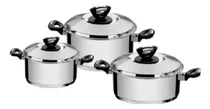 Comprar Juego De Ollas Multifuncional 6 Pizas Inducción Mtx Fabiana