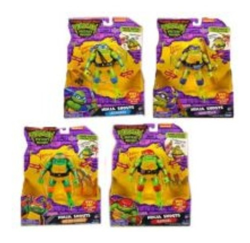 Tortugas Ninja Figuras C/ Accesorios Y Sonido Caffaro 3350