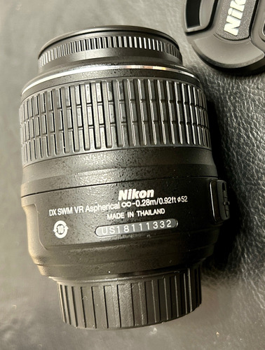 Lente Nikon Af-s 18-55mm Vr Dx Nikon F Negro (Usado)