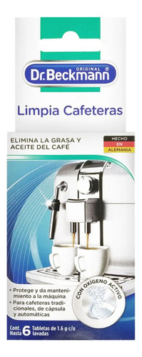 Limpia Cafetera Quita La Grasa Y Aceite Del Café Dr Beckmann