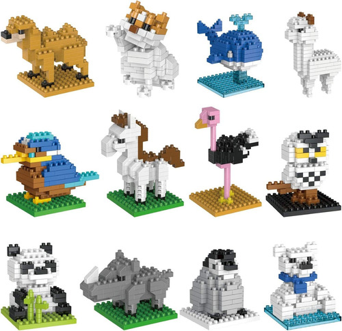 Mini Juegos De Bloques De Construcción De Animales Par...