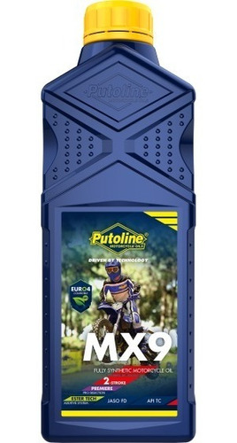 Aceite Moto  2t 100% Sintetico Mx9 Racing 1lt Putoline