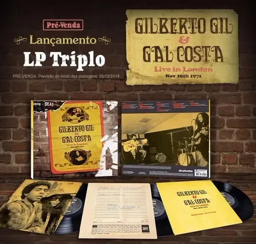 Lp Triplo Gilberto Gil Gal Costa Live In London 1971 Lacrado