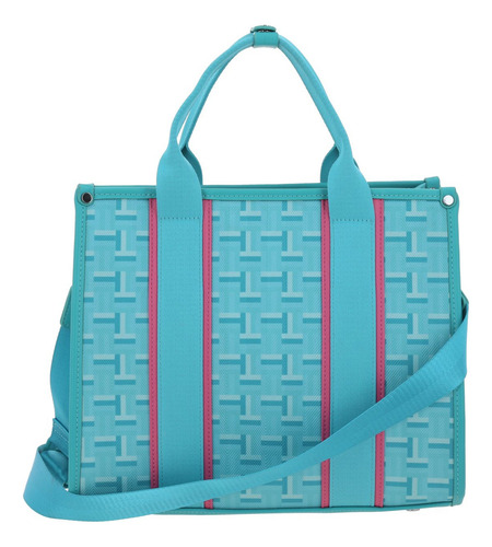 Bolso De Mano Barbie By Gorett Simil De Piel Color Turquesa