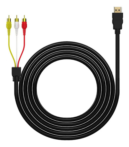 Cable Hdmi A Rca, 1080p Hdmi Macho A 3-rca Video Audio Av Ca