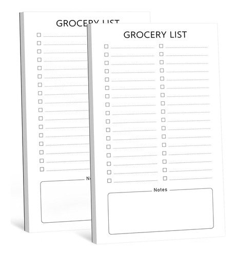 Joyberg Grocery List Magnet Pad Para Refrigerador, 2 Paquete