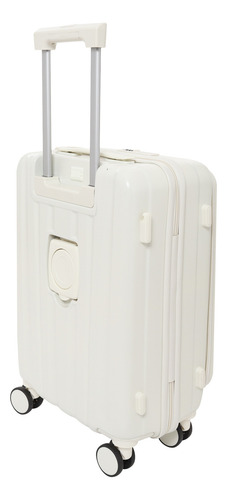 Maleta Chica Travel Mano Abs Tsa 4 Ruedas Resistente Avion Blanco Fashion