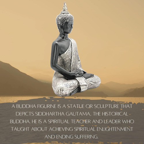 Bellaa Estatua De Buda Zen Decretación Para El Hogar 8 Pulga