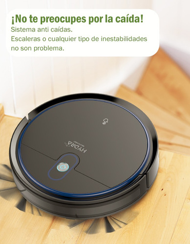 Aspiradora trapeadora robot Multilaser Hydra negra 110V/220V