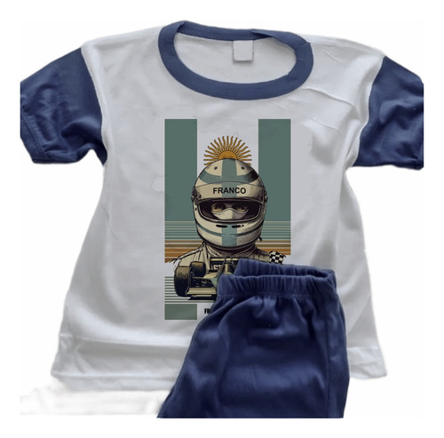 Pijamas Infantiles Colapinto Formula 1 Personalizadas - 6804