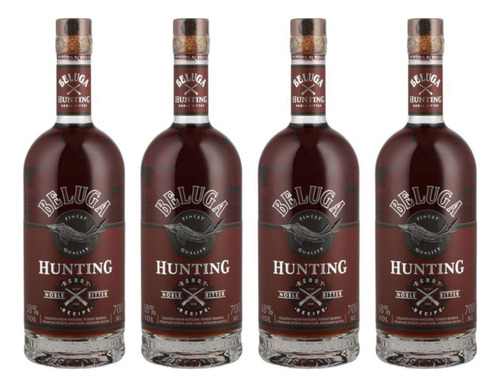 Pack De 4 Licor Beluga Hunting Berry Bitter 700 Ml
