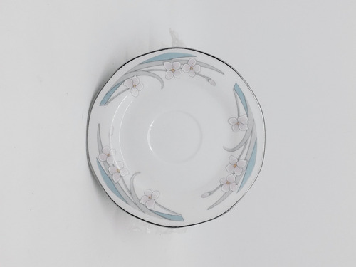 Imagen 3 de 5 de Yh 6 Antiguos Platos De Te Pintados Celeste Sellados China