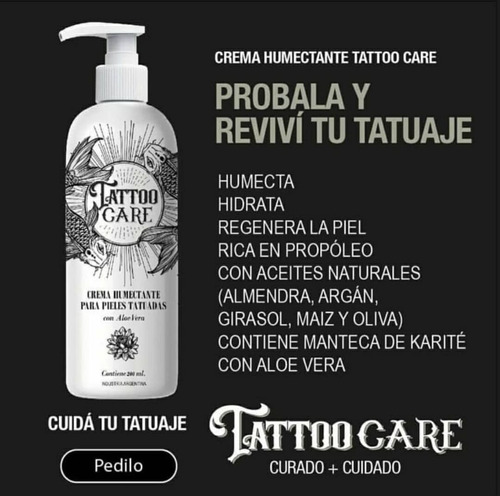 Crema Y Jabon Tatuaje Restaurador De Colores Y Cicatrizante