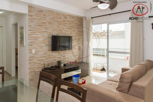 Apartamento Com 2 Dormitórios, 1 Suite E 1 Vaga Coletiva Suficiente À Venda, 68 M² Por R$ 535.000 - José Menino - Santos/sp - Ap10116