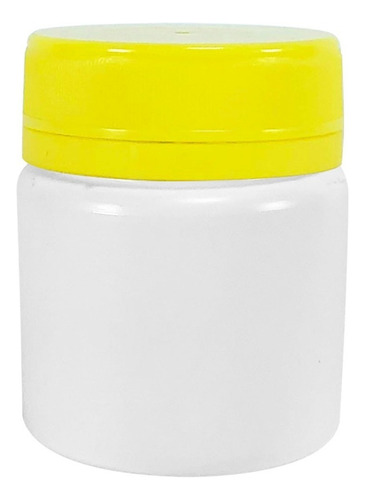 Pote Para Cápsulas 50ml C/ Tampa Lacre (150 Peças) Sabor Amarelo