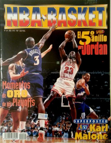 Revista Basket Nba Jordan Kobe Inverson Coleccionables