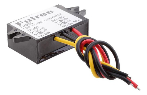 Convertidor De Voltios Dc 8-36v 12v/24v A 5v 5a/25w Coche Ll