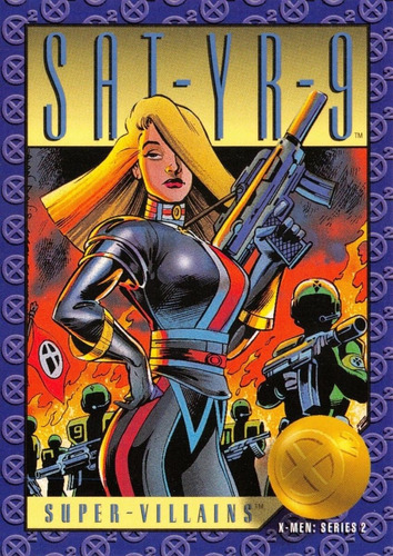 Estampa Tarjeta Marvel Xmen 1993 Series 2 Sat-yr-9 # 72