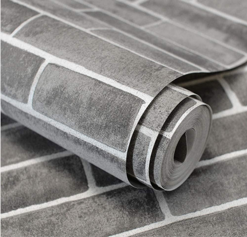Imagen 2 de 2 de Papel Tapiz Wp63202 Ladrillo Textura Moderno Gris 3d