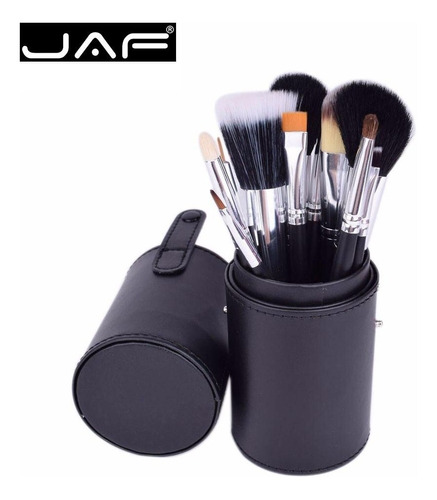 Jaf Brand Kit De 12 Brochas De Maquillaje Con Soporte, Práct