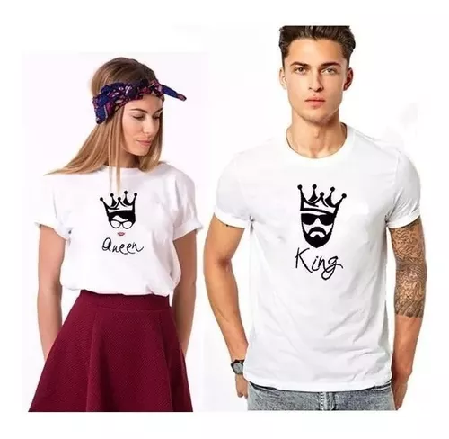 Kit Camisetas Casal King and Queen