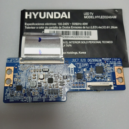 Tarjeta T-com Para Pantalla Hyundai Modelo Hyled3248aim