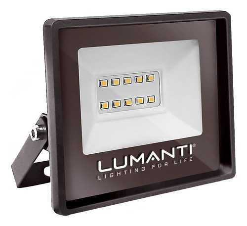 Refletor Led Smart 10w Ip66 Bivolt Branco Frio 11,8cm X 11cm Cor da carcaça Preto Cor da luz Branco frio 5500k