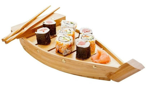 Bandeja Para Servir Sushi Boat De 13 Pulgadas, 1 Bote De Sus