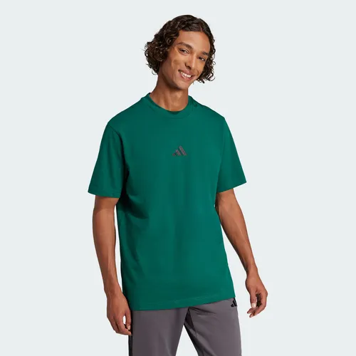 Camiseta adidas Casual Essentials Hombre Verde Jf1096
