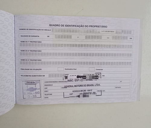 Manual Do Proprietário Do Gm Onix 1.0 T 1.0 2020 Original